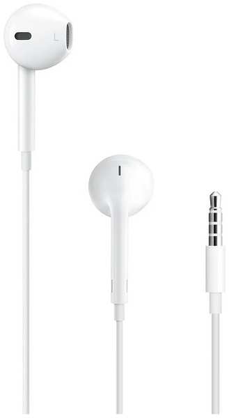 Наушники внутриканальные Apple EarPods with 3.5mm Headphone Plug белый 9641478920