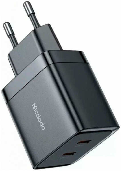Сетевое зарядное устройство Mcdodo CH-2501 40 Вт Dual USB-C GaN Fast Charge черный (CE) 9641479455