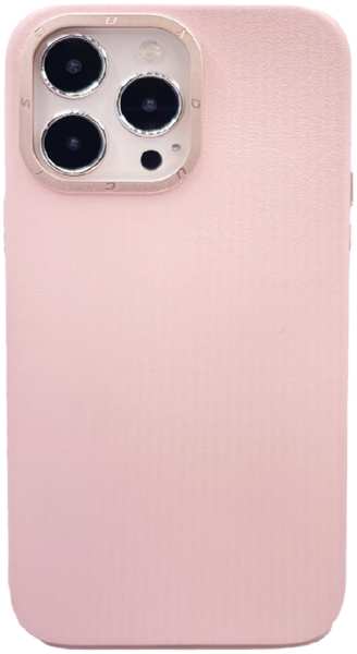 Apple Пластиковая накладка Dux Ducis GRIT series MagSafe для iPhone 14 Pro Max экокожа розовая