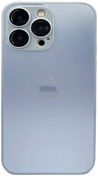 Apple Пластиковая накладка AG Glass case MagSafe для iPhone 14 Pro голубая 9641480422