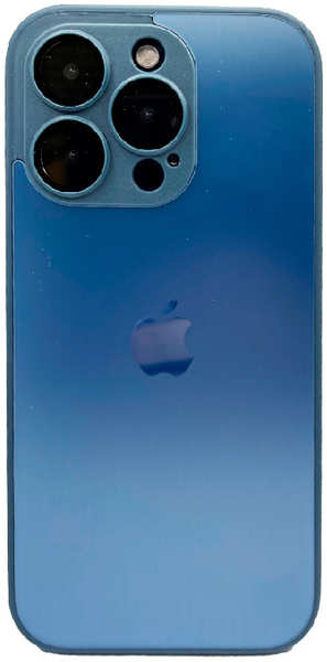 Apple Пластиковая накладка AG Glass case MagSafe для iPhone 14 Pro синяя 9641480429