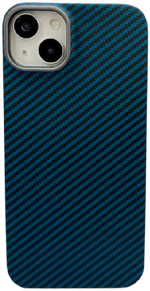 Apple Пластиковая накладка KZDOO KEVLAR для iPhone 14 Plus синяя