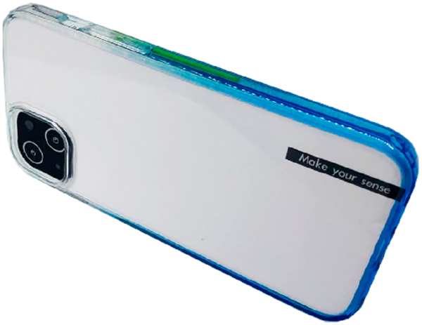 Противоударная накладка Usams серия для Apple iPhone 14 Plus синий кант 9641485586