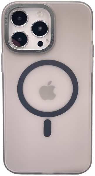 Apple Пластиковая накладка WIWU Ultra Thin Frosted MagSafe для iPhone 14 Pro прозрачный черная 9641486096