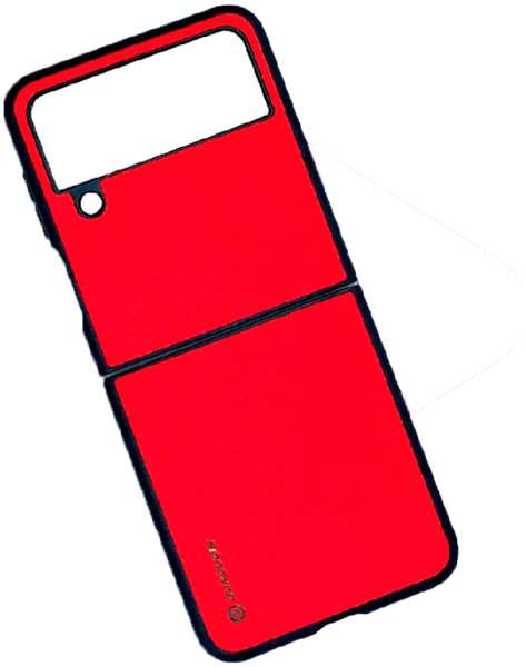 Пластиковая накладка Dux Ducis Fino Series для Samsung Galaxy Z Flip 4 красная 9641486235