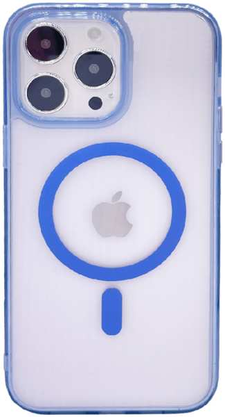 Apple Пластиковая накладка WIWU Phone Case MagSafe для iPhone 14 Pro синий кант 9641486941