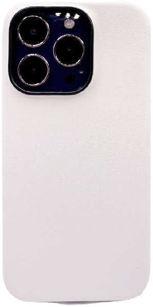 Apple Пластиковая накладка KZDOO Noble для iPhone 14 Pro под кожу белая 9641489074