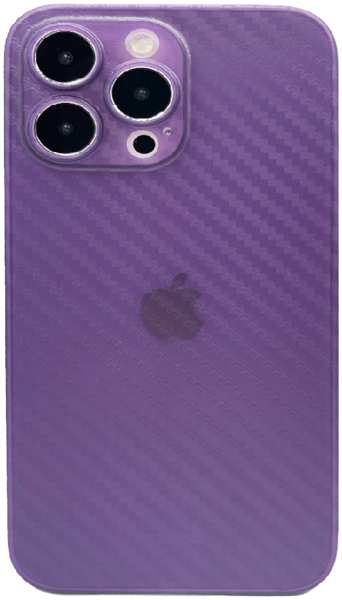 Apple Пластиковая накладка KZDOO AIR CARBON для iPhone 14 Pro Max фиолетовая