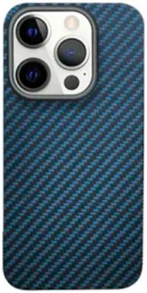Apple Пластиковая накладка KZDOO KEVLAR для iPhone 14 Pro Max синяя 9641489595