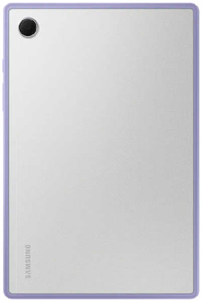 Пластиковая накладка Clear Edge Cover для Samsung Galaxy Tab A8 прозрачный/фиолетовый 9642519269