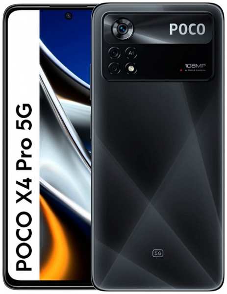 Мобильный телефон Xiaomi Poco X4 Pro 5G 6/128Gb лазерный черный 9642530069