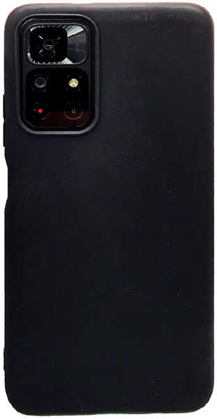 Силиконовая накладка для Xiaomi POCO M4 Pro (5G) черная 9642539231