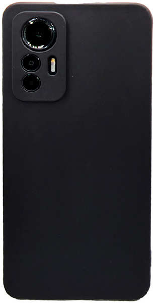 Силиконовая накладка для Xiaomi 12 Lite черная 9642555299