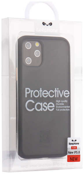 Apple Силиконовая накладка Keephone для iPhone 13 Pro черный кант 9642919882