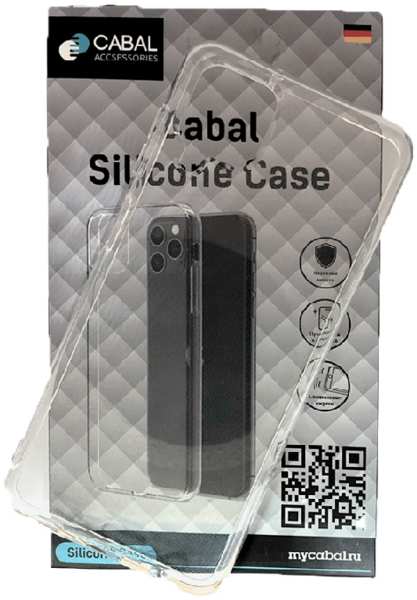 Силиконовая накладка для Samsung Galaxy A72 Cabal 0.33 mm прозрачная 9646141325