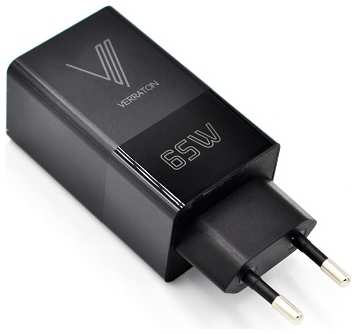 Сетевое зарядное устройство Verraton 65W VR-TCH-165 черное 9646554402