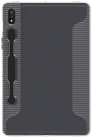 Силиконовая накладка Soft Cover Clear для Samsung Galaxy Tab S7 прозрачная