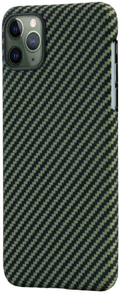 Apple Кевларовая накладка Cabal Premium для iPhone 11 Pro Max черно-зеленая 9648281104