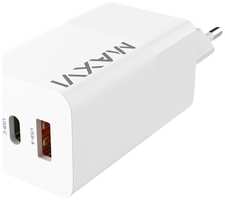 Сетевой блок Maxvi A482GN 65W USB / Type-C белый EAC