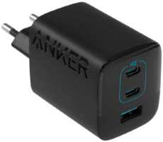 Сетевое зарядное устройство Anker 336 67W 2Type-C + USB черный