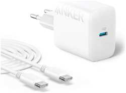 Сетевое зарядное устройство Anker 20W 312 USB / Type-C быстрая зарядка, белое EAC