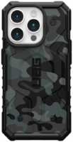 Apple Противоударная пластиковая накладка UAG Pathfinder MagSafe для iPhone 15 Pro темный комуфляж