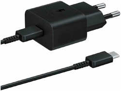 Сетевое зарядное устройство + кабель Type-C / Type-C Samsung (EP-T2510XBEGRU) USB-C 25W черный EAC