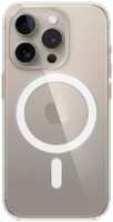 Противоударная накладка Clear Case с MagSafe для Apple iPhone 15 Pro прозрачная TK