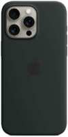 Apple Силиконовая накладка Silicone Case с MagSafe для iPhone 15 Pro черная UAE