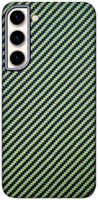 Пластиковая накладка KZDOO KEVLAR для Samsung Galaxy S23 Plus зеленая
