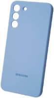 Силиконовая накладка Silicone Case для Samsung Galaxy S23 Plus голубой Deluxe