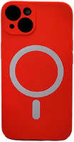 Apple Силиконовая накладка Fashion case Magnetic для iPhone 13 (SC) красная