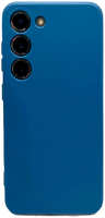 Силиконовая накладка Monarch для Samsung Galaxy S23 синяя