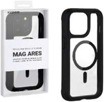 Apple Противоударная пластиковая накладка KZDOO MAG ARES MagSafe для iPhone 14 Pro черный кант