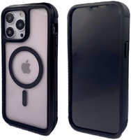 Apple Противоударная пластиковая накладка KZDOO MAG ARES MagSafe для iPhone 14 Pro Max черный кант