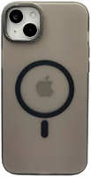 Apple Пластиковая накладка WIWU Ultra Thin Frosted MagSafe для iPhone 14 прозрачный черный