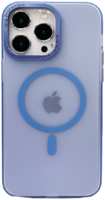 Apple Пластиковая накладка WIWU Ultra Thin Frosted MagSafe для iPhone 14 Pro прозрачный синий