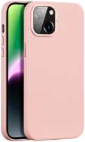 Apple Пластиковая накладка Dux Ducis GRIT series MagSafe для iPhone 14 Plus экокожа розовая