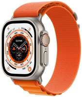 Apple Watch Ultra GPS + Cellular, 49 мм, корпус из титана, ремешок Alpine (S) цвета orange (оранжевый)