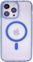 Apple Пластиковая накладка WIWU Phone Case MagSafe для iPhone 14 Pro синий кант