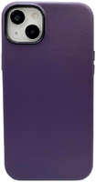 Apple Пластиковая накладка KZDOO Noble для iPhone 14 под кожу фиолетовая