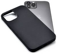 Apple Силиконовая накладка Caba с MagSafe для iPhone 12 Pro Max черная