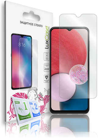 Защитное стекло LuxCase для Samsung Galaxy A13 4G, На плоскую часть экрана, 83262