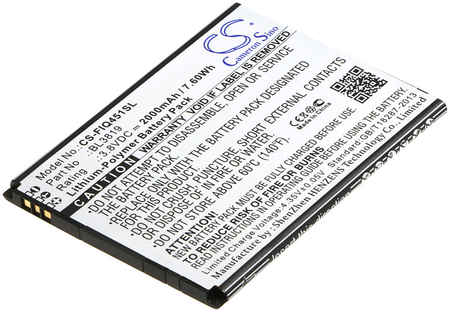 Cameron Sino Аккумулятор CS-FIQ451SL BL3819 для Fly IQ4514 Evo Tech 4 3.8V/2000mAh/7.60Wh 965044440573714