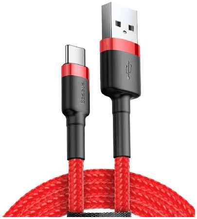 Кабель Baseus USB Type-C 1M 3A Cafule Cable красный CATKLF-B09 965044440626670