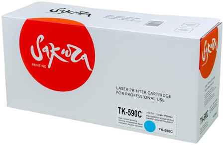 Картридж для лазерного принтера SAKURA TK590C SATK590C Blue, совместимый 965044440711089