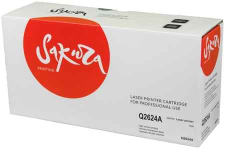 Картридж для лазерного принтера SAKURA Q2624A SAQ2624A Black, совместимый 965044440711145