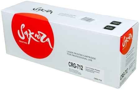 Картридж для лазерного принтера SAKURA CRG712 SACRG712 Black, совместимый 965044440711282