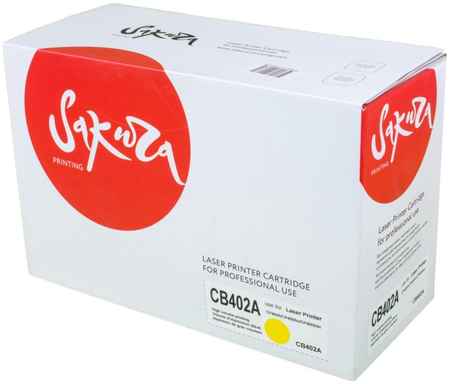 Картридж для лазерного принтера SAKURA CB402A SACB402A Yellow, совместимый 965044440711671