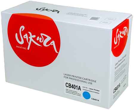 Картридж для лазерного принтера SAKURA CB401A SACB401A Blue, совместимый 965044440711672